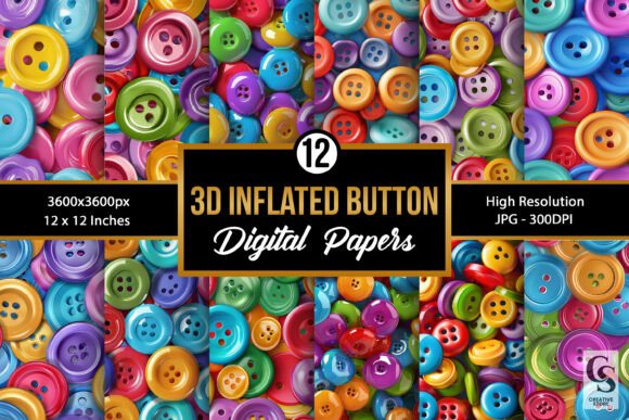 3D Inflated Colorful Buttons Patterns: A Comprehensive Evaluation