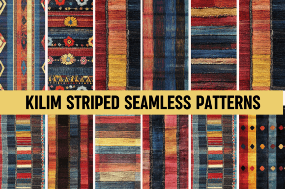 Bridging Ancient Heritage and Modern Design: The Allure of Kilim Striped Seamless Patterns