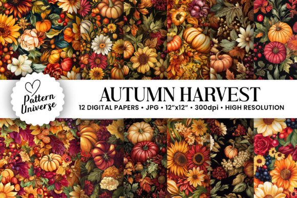 Celebrating the Season: How Autumn Harvest Floral Bouquet Patterns Transform Your Creative Projects