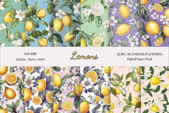 Choosing the Right Lemons and Flowers Seamless Patterns for Your Creative Projects