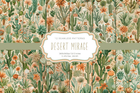 Desert Mirage Seamless Patterns: A Strategic Asset for Visual Communication