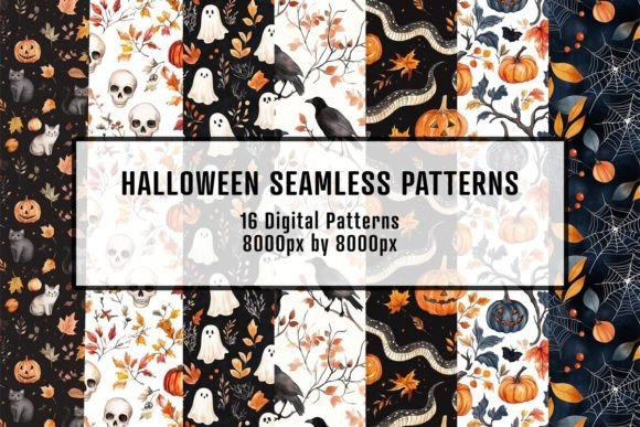 Elevating Seasonal Branding with Halloween Patterns, Watercolor, Seamless: A Strategic Guide for Digital and Print Creators