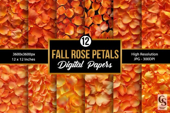 Fall Orange Rose Petals Patterns: Elevating Your Autumn Crafts with Precision