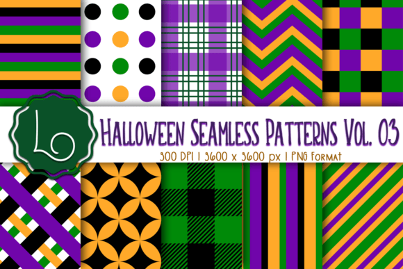 Halloween Seamless Patterns Vol. 03 for Creators