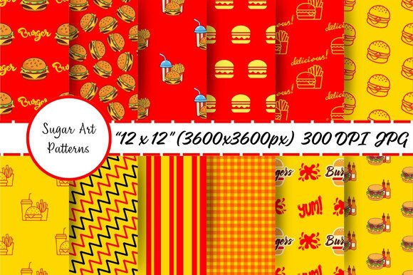 Hamburger Patterns Digital Paper: A Practical Evaluation for Creative Projects