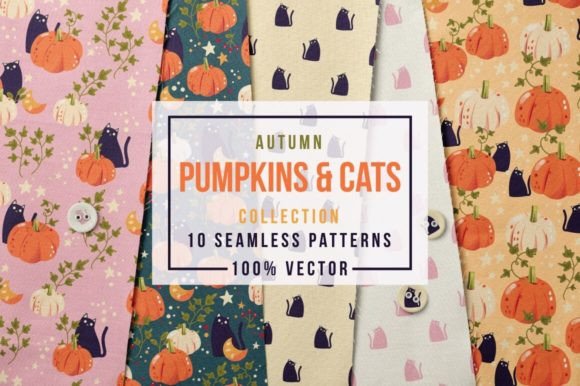 Pumpkins and Cats - Autumn Patterns: The Ultimate Collection for Seasonal Creations