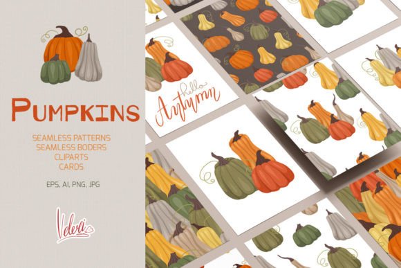 Pumpkins Vector Patterns and Cliparts Se: A Comprehensive Design Resource