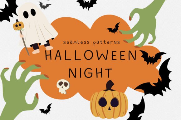 Seamless Patterns Halloween Vector Illus: A Creative Toolkit for Festive Design