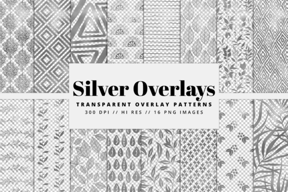Silver Overlay Patterns Set: Elevate Your Visual Design