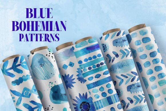 The Artisanal Renaissance: Integrating Watercolor Blue Boho Patterns into Modern Creative Workflows