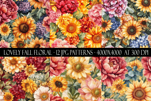 Unleash Creativity with Lovely Fall Floral Seamless Patterns: The Ultimate Resource for Designers and Entrepreneurs